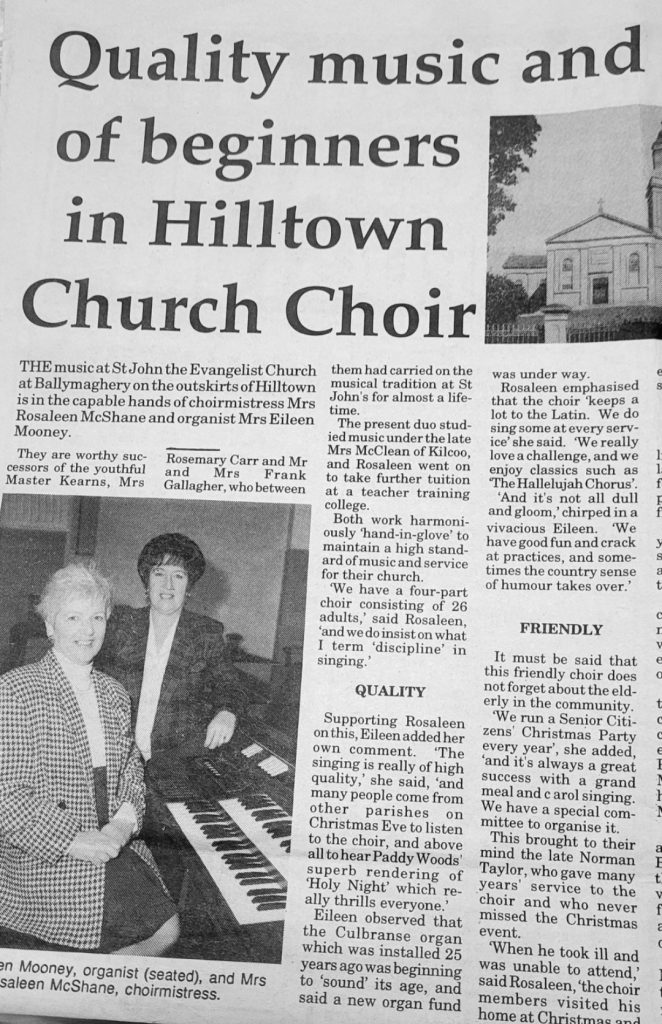 The Choir of St. John the Evangelist, Ballymaghery